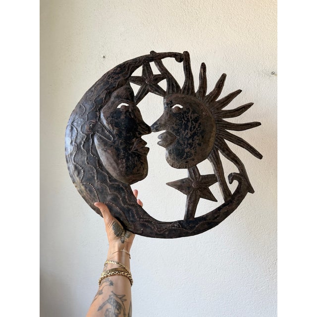 Vintage Brutalist Metal Wall Sculpture, 1950s For Sale - Image 17 of 18
