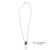 Gia Certified Platinum 900 Emerald & Diamond Pendant With Platinum 850 Chain For Sale - Image 4 of 13