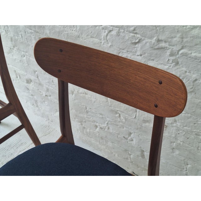 Mid-Century Modern Danish Teak Dining Chairs, 1960s, Set of 2 For Sale - Image 9 of 11