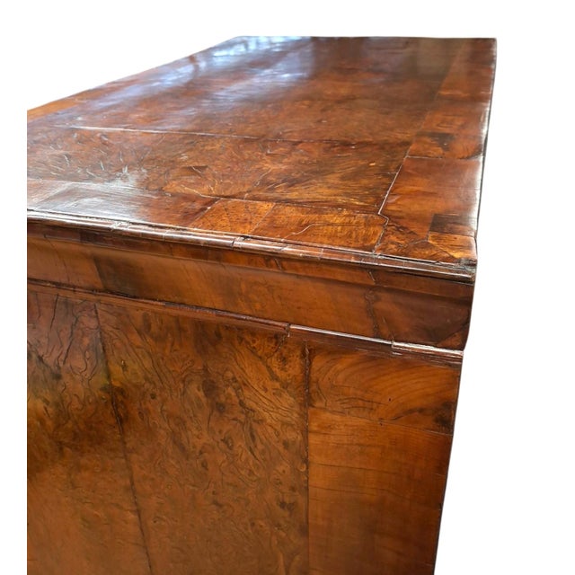 18th-Century English Burr Walnut Chest-on-Stand For Sale - Image 11 of 17