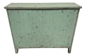 Unusual Antique Venetian Plaster Finish Console Cabinet