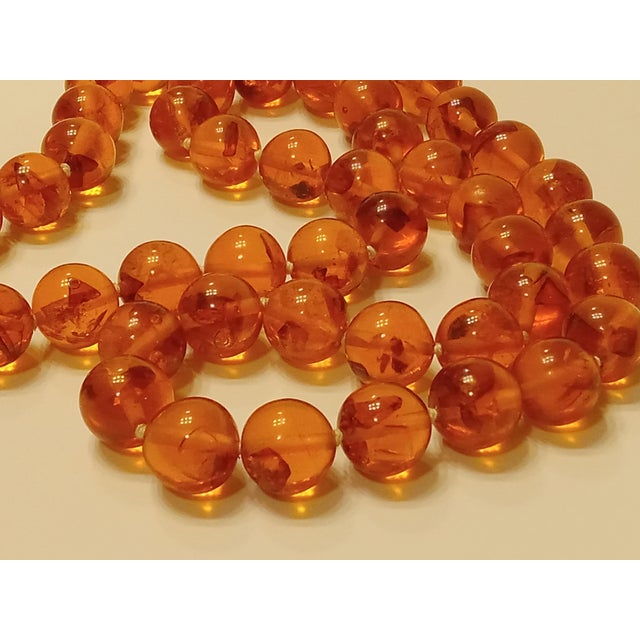 Mid-Century Baltic Amber Necklace For Sale - Image 4 of 12