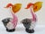 Glass 1980s Pair of Vintage Murano Style Art Glass Pelican Figurines With Fish in Mouth For Sale - Image 7 of 12