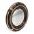 Art Deco "Sparrow" Convex Wall Mirror With Bronze Details, Handcrafted For Sale - Image 3 of 9