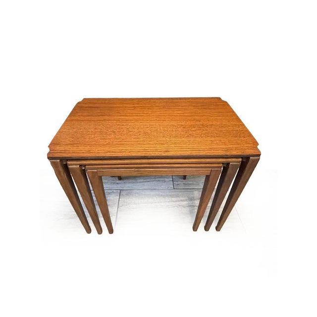 Mid-Century Modern Teak Nesting Tables by Richard Hornby for Fyne Ladye, 1960s, Set of 3 For Sale - Image 4 of 13