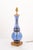 Blue Immaculate Pair of Cobalt Eglomise Hourglass Lamps - 1960s Marbro Lamp Co. For Sale - Image 8 of 9