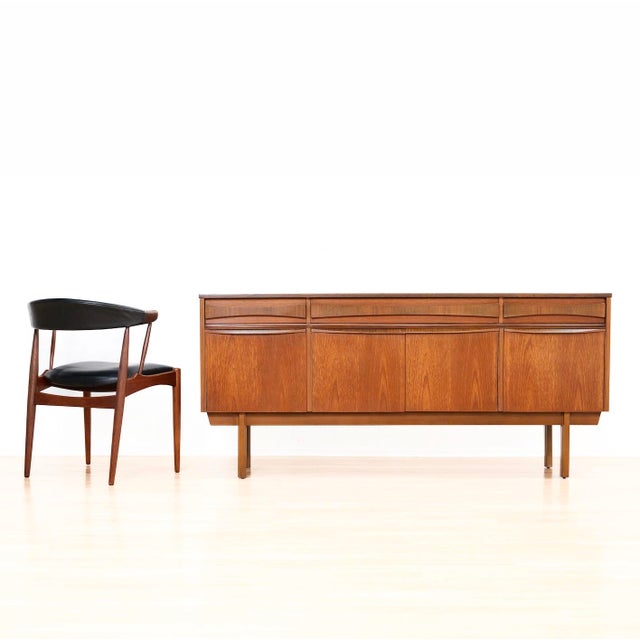 Mid Century Teak Credenza by Linden Furniture For Sale - Image 4 of 11