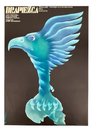 Le Rapace Film Poster after Rene Mulas, Poland, 1970s
