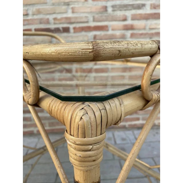 Mid-Century Bamboo Garden Tea Cart, 1950s For Sale - Image 8 of 14