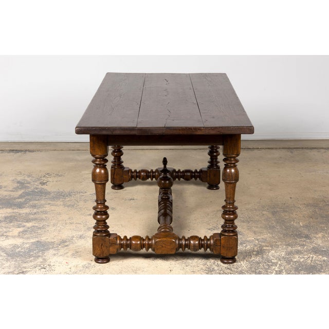Late 19th Century French Louis XIV Style Oak Dining Table For Sale - Image 12 of 18