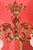 2000 - 2009 Ornate Chandelier with Floral Glass Shades For Sale - Image 5 of 5