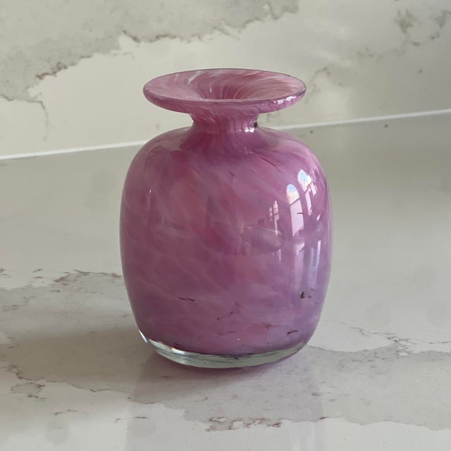 Mid-Century Handmade Bud Vase from Mdina, 1970s For Sale - Image 6 of 11