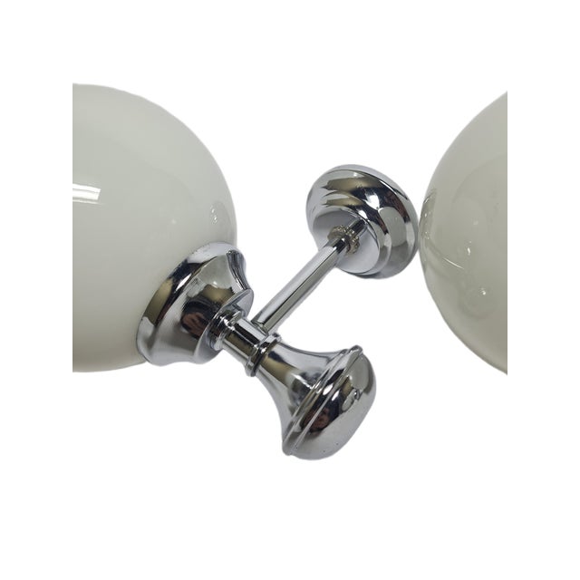 Art Deco Sconces, Poland, 1970s, Set of 2 For Sale - Image 4 of 9