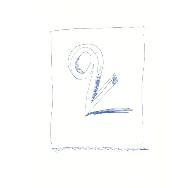 'Q' from 'Hockney's Alphabet' By David Hockney 1991 Lithograph on Exhibition Fine Art Cartridge paper 38.4 x 46.4 cm...