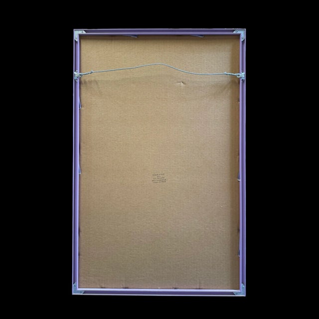 Metal Vintage 1989 Anson Arts & Heritage Festival Large Abstract Framed Exhibition Print For Sale - Image 7 of 9