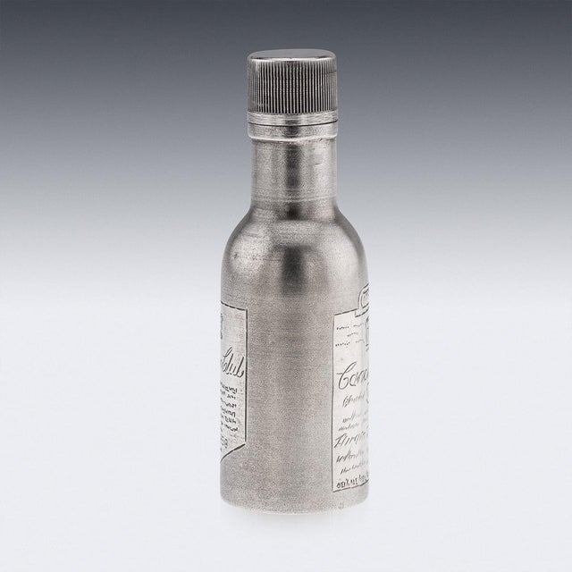 Novelty Silver Miniature Canadian Club Whisky Bottle For Sale - Image 12 of 15