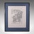 This is a vintage 18th century street map of London. An English, framed reproduction showing the parish of St James's...