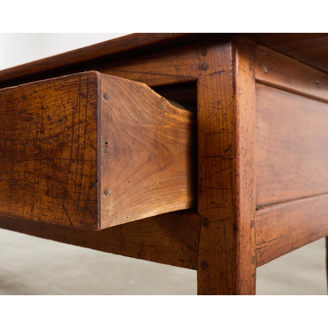 19th Century Country French Fruitwood Console Table Server 6 Ft. For Sale - Image 12 of 18