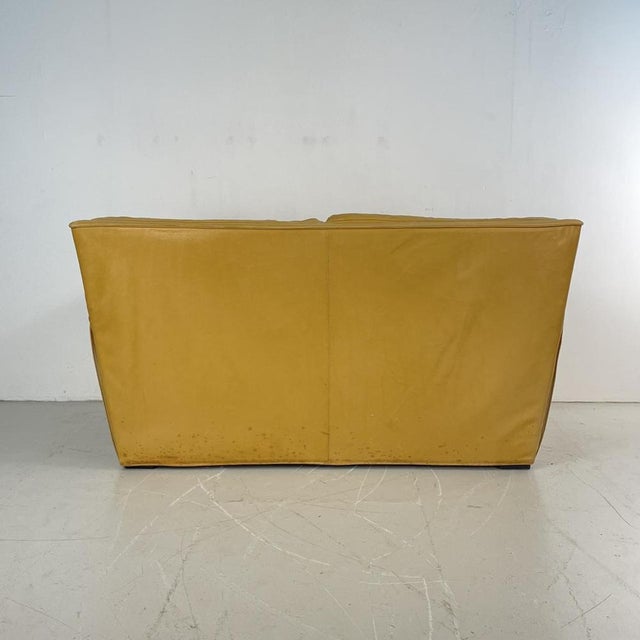 Italian Leather 2 Seater Sofa, 1980s For Sale - Image 3 of 13