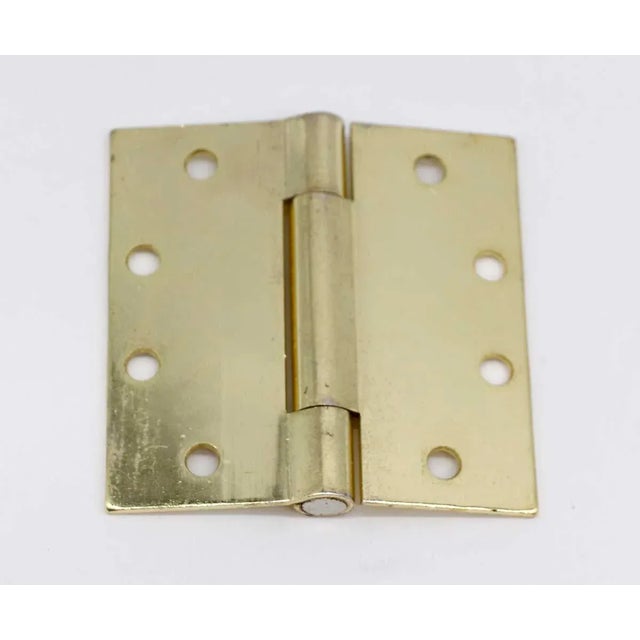 Vintage Classic Polished Brass Ives Butt Door Hinge 4.5 X 4.5 For Sale - Image 4 of 5