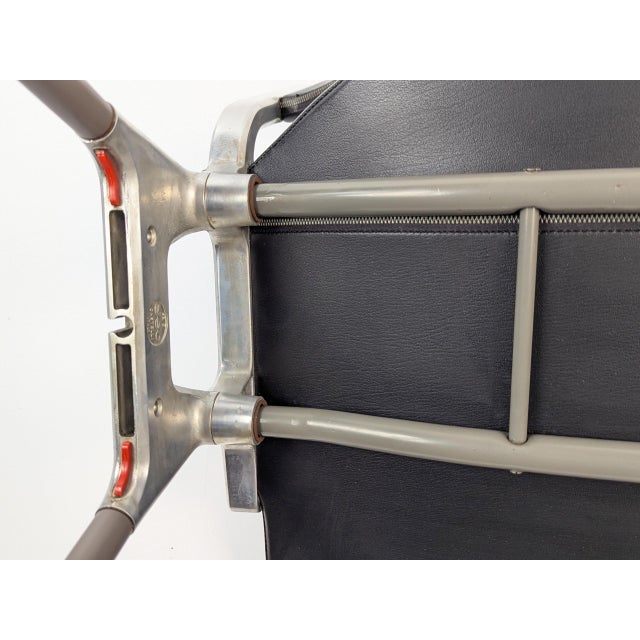Black Skai and Aluminum DSC 106 Chair by Anonima Castelli from Castelli / Anonima Castelli. 1970s For Sale - Image 11 of 14