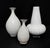 White Hand-Crafted Thai Ceramic Vase, White Glaze, For Sale - Image 8 of 11