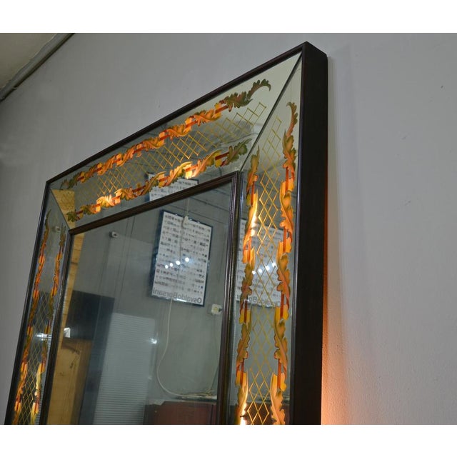 Backlit Mirror by Luigi Brusotti, Italy, 1940s For Sale - Image 11 of 15