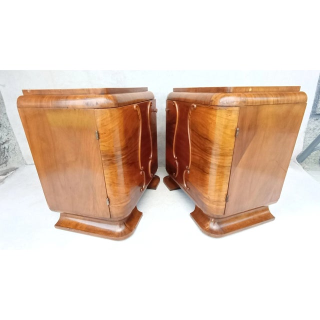 1930s Art Deco Bedside Tables by Jindrich Halabala for Up Závody, 1930s, Set of 2 For Sale - Image 5 of 16