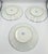 Vintage Jingdezhen Rice Grain Dinner Plates 10" Set of 3 Chrysanthemum Porcelain For Sale - Image 4 of 7