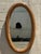 Vintage Coastal Pencil Reed Oval Mirror For Sale - Image 4 of 6