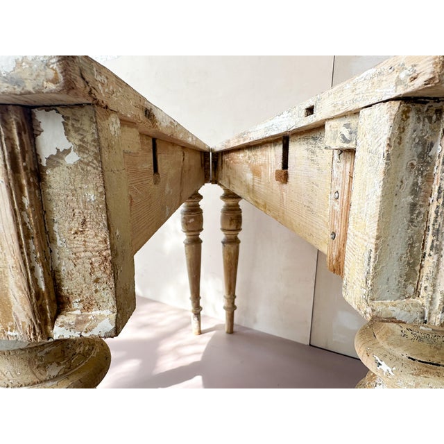 19th Century Circular Pine Table, Belgium For Sale - Image 5 of 6