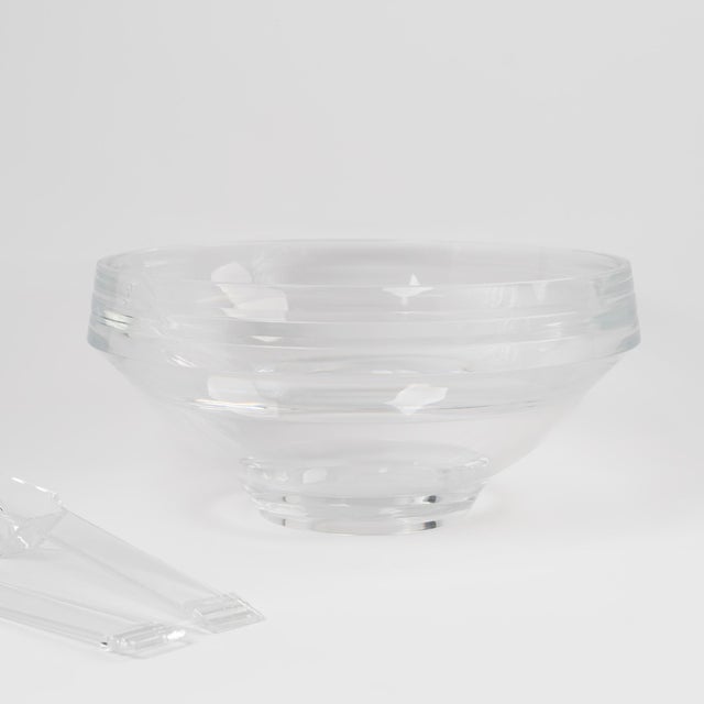 Vintage Lucite Serving Bowl With Servers by Alfio Di Bella For Sale - Image 10 of 17