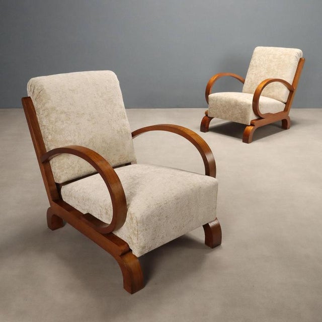 Art Deco Armchairs, 1930s, Set of 2 For Sale - Image 10 of 10