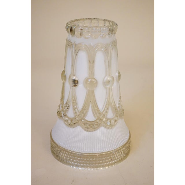 Metal Lightolier Hollywood Regency Elaborate Slag Glass Diffuser Hanging Swag Torchiere Lamp Early 1960s For Sale - Image 7 of 12