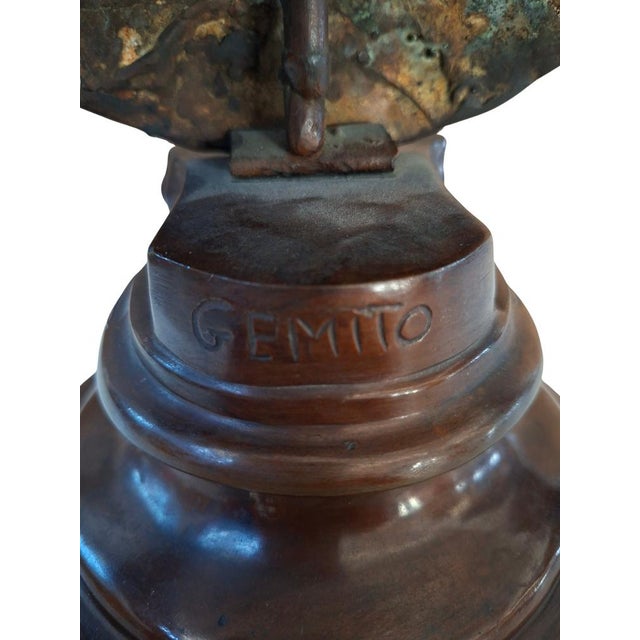Vincenzo Gemito Alessandro (Anastolè), Bust of Young Boy, 1890, Bronze For Sale - Image 10 of 15