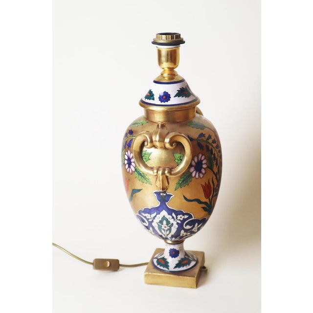 1970s Hollywood Regency Table Lamp from Ceramiche Batignani Firenze, Italy, 1970s For Sale - Image 5 of 11