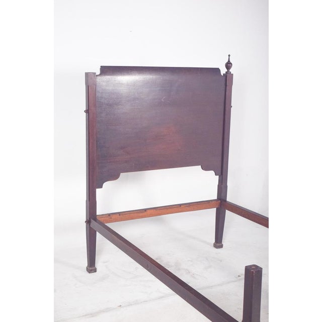 Late 19th Century Antique Portuguese Mahogany Bed, 1890 For Sale - Image 5 of 14