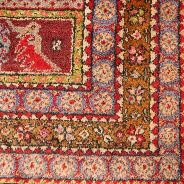 Textile Vintage Turkish Kirsehir Rug For Sale - Image 7 of 10