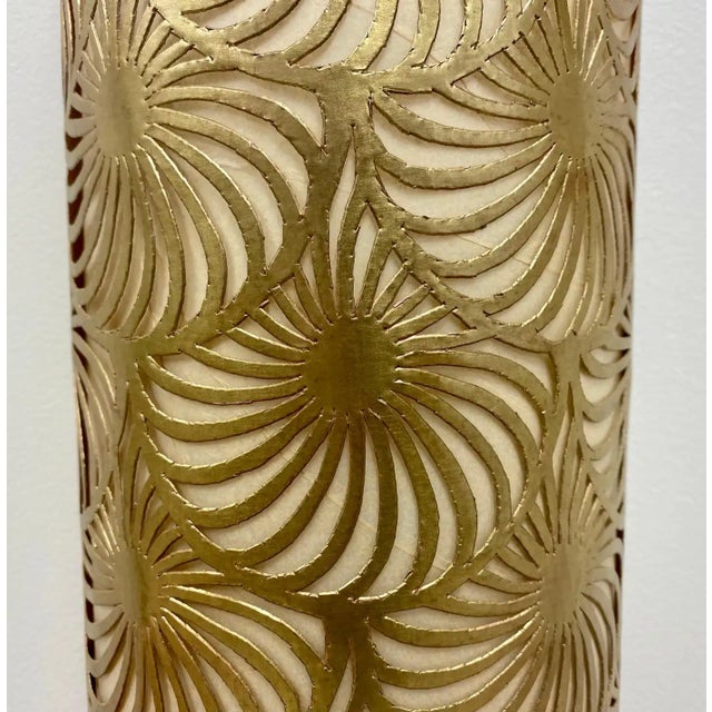 Hollywood Regency Style Brass Wall Lantern or Sconce, a Pair For Sale - Image 10 of 12