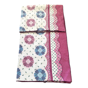 Vintage Floral Pattern Quilt Coverlet