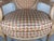 Late 20th Century Louis XVI Style Creme Painted Upholsterer Fauteuil Armchair For Sale - Image 10 of 11