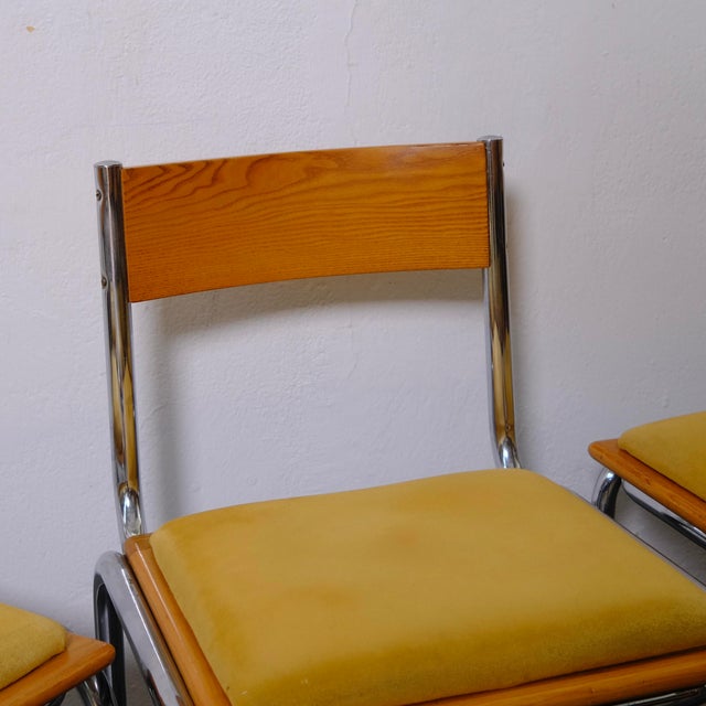 Kitchen Chairs in Wood and Metal from Ibisco, 1970s, Set of 6 For Sale - Image 3 of 18