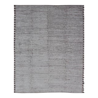 Minimalist Modern Rug by Keivan Woven Arts in Off White 9'1 X 12' For Sale