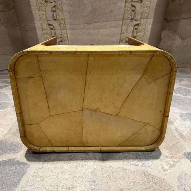 1980s Goatskin Side Table Style of Karl Springer For Sale - Image 11 of 12