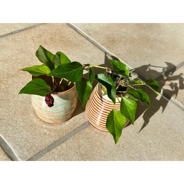 Studio Ceramic Vases by Helma Klett, Germany, 1980s, Set of 2 For Sale - Image 13 of 15