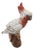 Italian Ceramic Cockatoo / Galah Parrot Sculpture on Stump For Sale
