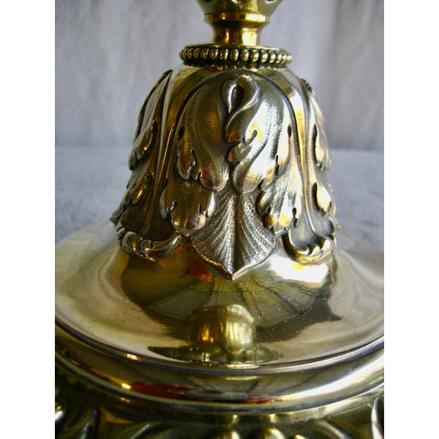 Silver Large Silver-Gild Chalice 19 Century For Sale - Image 8 of 14