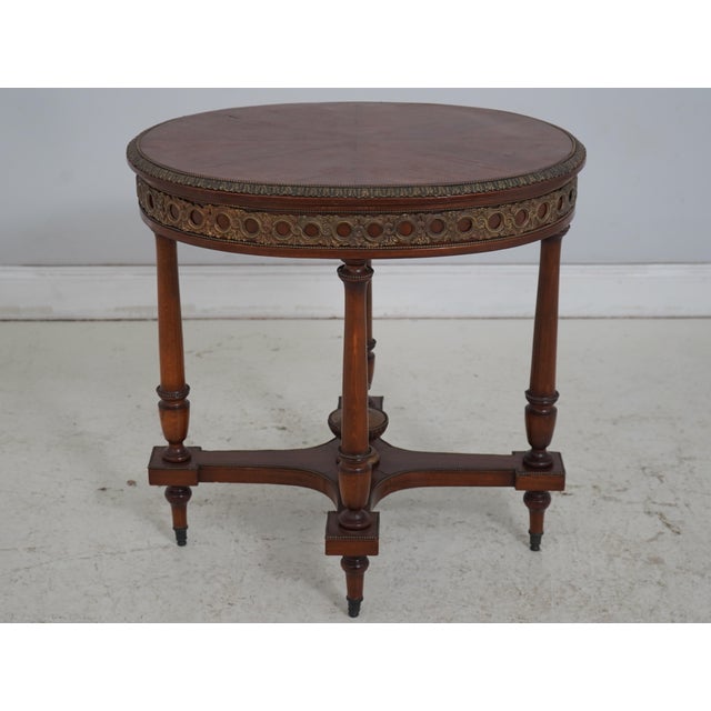 Age: Approx: 60 Years Old Details: Mahogany High Quality Construction French Style Bronze Mounted Ormolu Un-Marked As To...