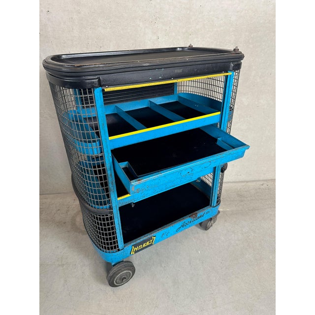 Vintage Industrial Trolley in Metal, 1960s For Sale - Image 14 of 18