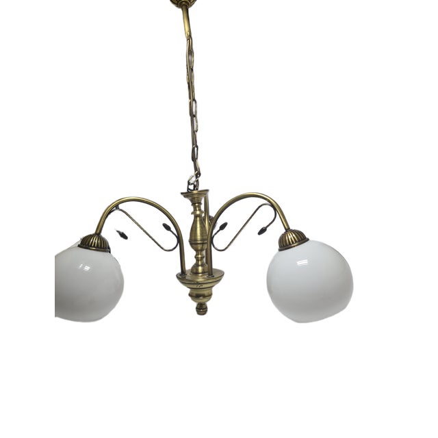 Vintage Art Nouveau Chandelier, Poland, 1970s For Sale - Image 9 of 15